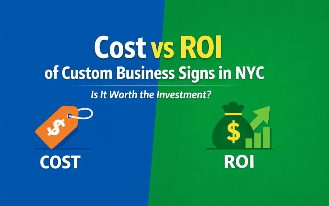 Cost vs ROI of Custom Business Signs in NYC: Are They Worth the Investment?