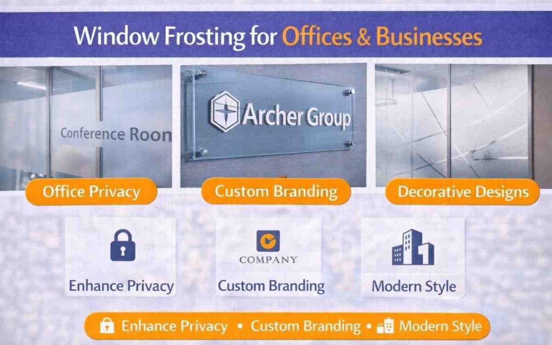 Window Frosting for Offices & Businesses: Benefits, Uses, and Design Ideas