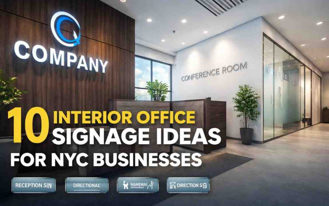 10 Interior Office Signage Ideas for NYC Businesses (Modern & Custom Guide 2026)