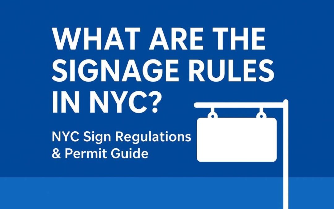 What Are the Signage Rules in NYC?