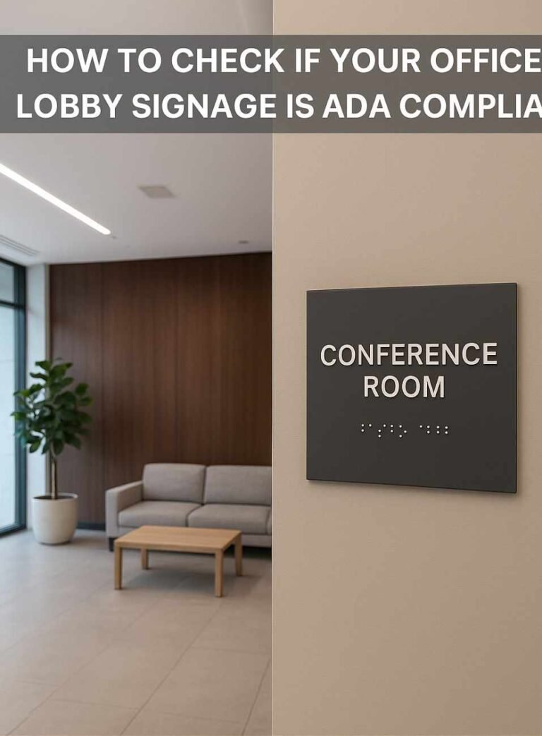 How to Check if Your Office Lobby Signage is ADA Compliant?
