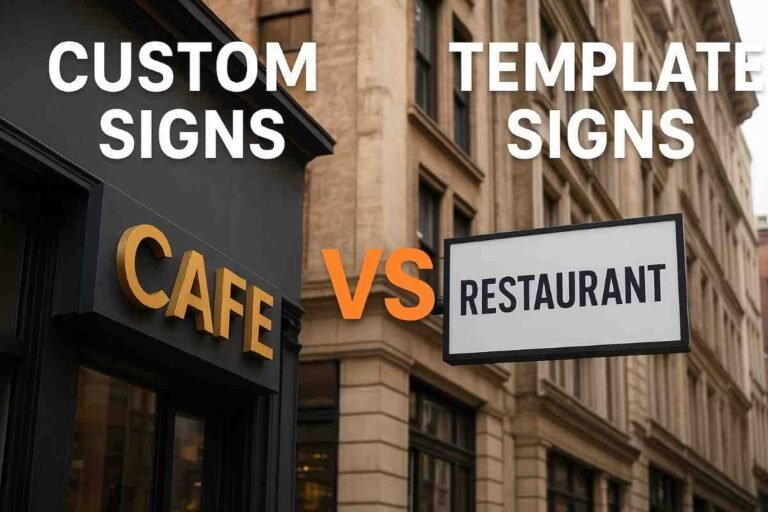 Custom Signs vs. Template Signs: Why NYC Brands Choose Custom