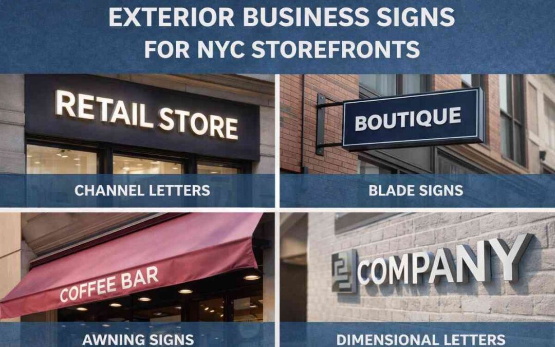 The Complete Breakdown of Exterior Business Signs for NYC Storefronts
