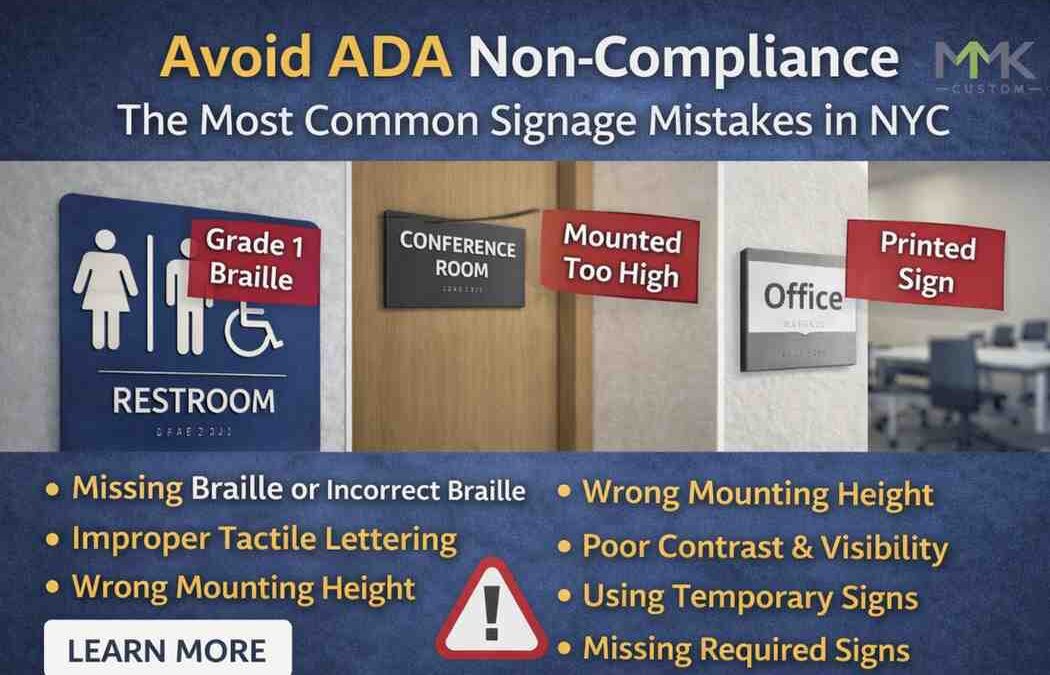 Avoid ADA Non-Compliance: The Most Common Signage Mistakes in NYC