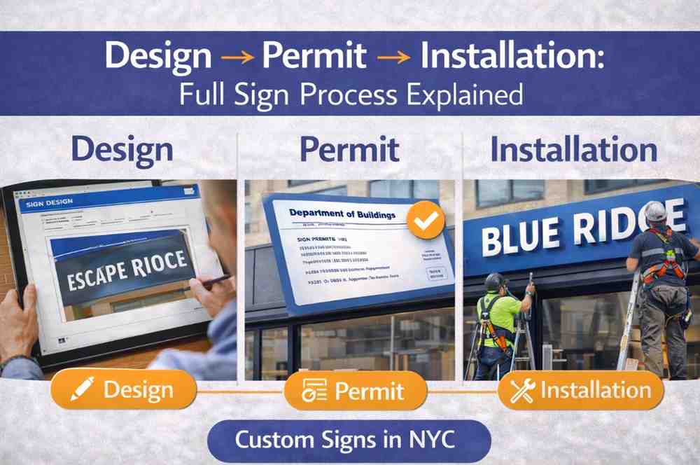 Design → Permit → Installation: Full Sign Process Explained