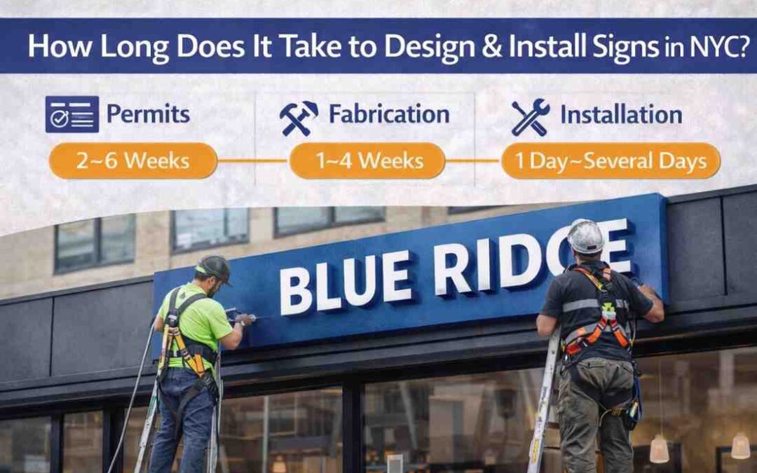 How Long Does It Take to Design & Install Signs in NYC?