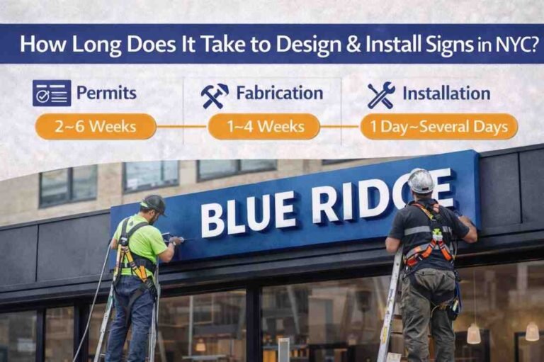 How Long Does It Take to Design & Install Signs in NYC?