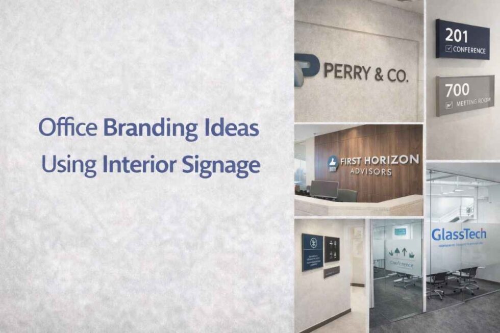 Interial Signage Office Branding Ideas Using Interior Signage - Custom Signage NYC