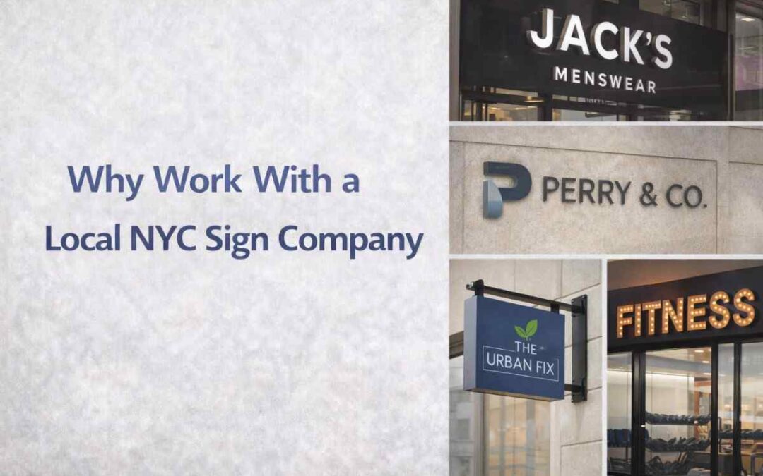 Why Work With a Local NYC Sign Company?