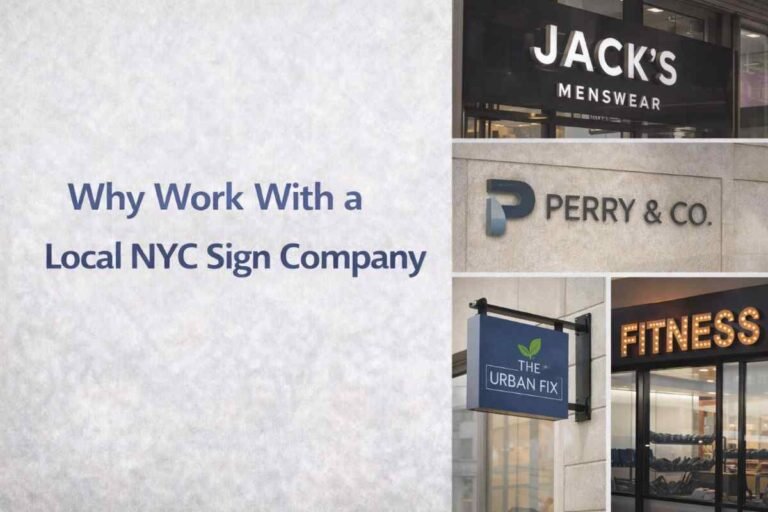 Why Work With a Local NYC Sign Company?