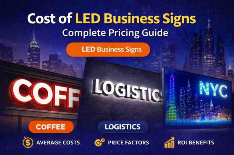 Cost of LED Business Signs: Complete Pricing Guide for NYC Businesses