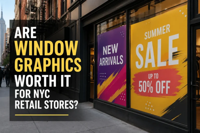 Are Window Graphics Worth It for NYC Retail Stores?