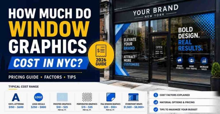 How Much Do Window Graphics Cost in NYC? (2026 Pricing Guide)