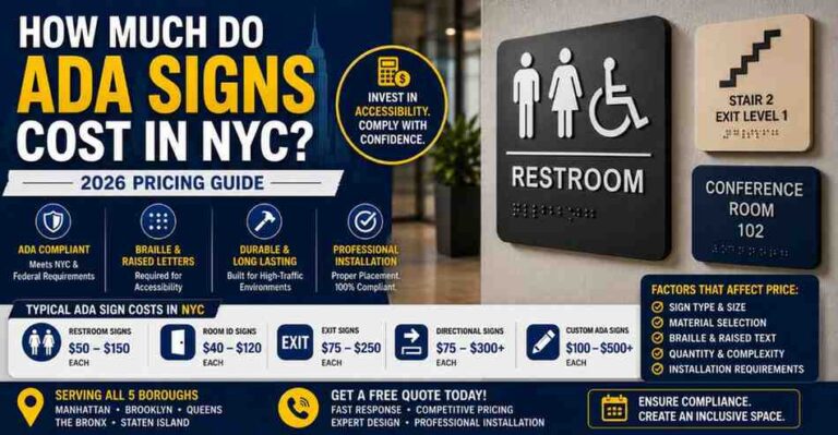 How Much Do ADA Signs Cost in NYC?