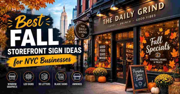Best Fall Storefront Sign Ideas for NYC Businesses