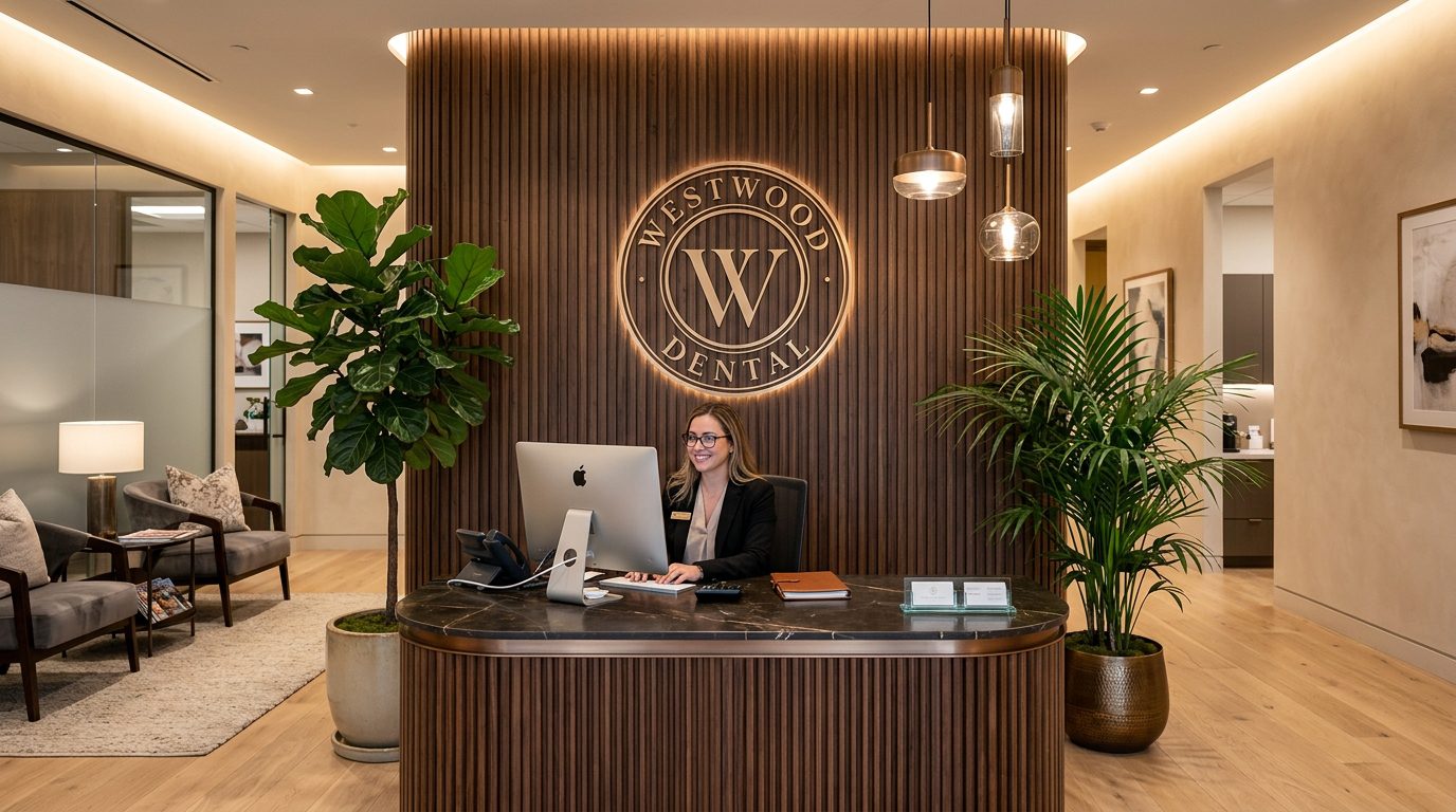 Westwood Dental Custom Monogram Lobby Sign
