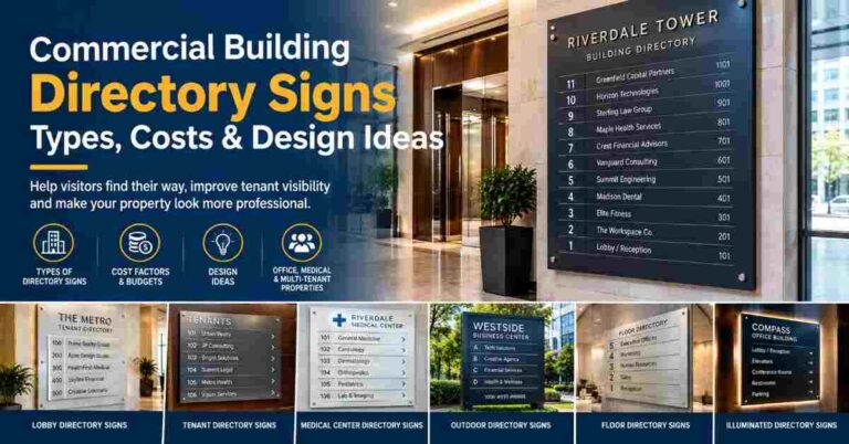 Commercial Building Directory Signs: Types, Costs & Design Ideas